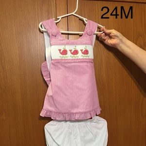 Little girls two piece outfit. 24M